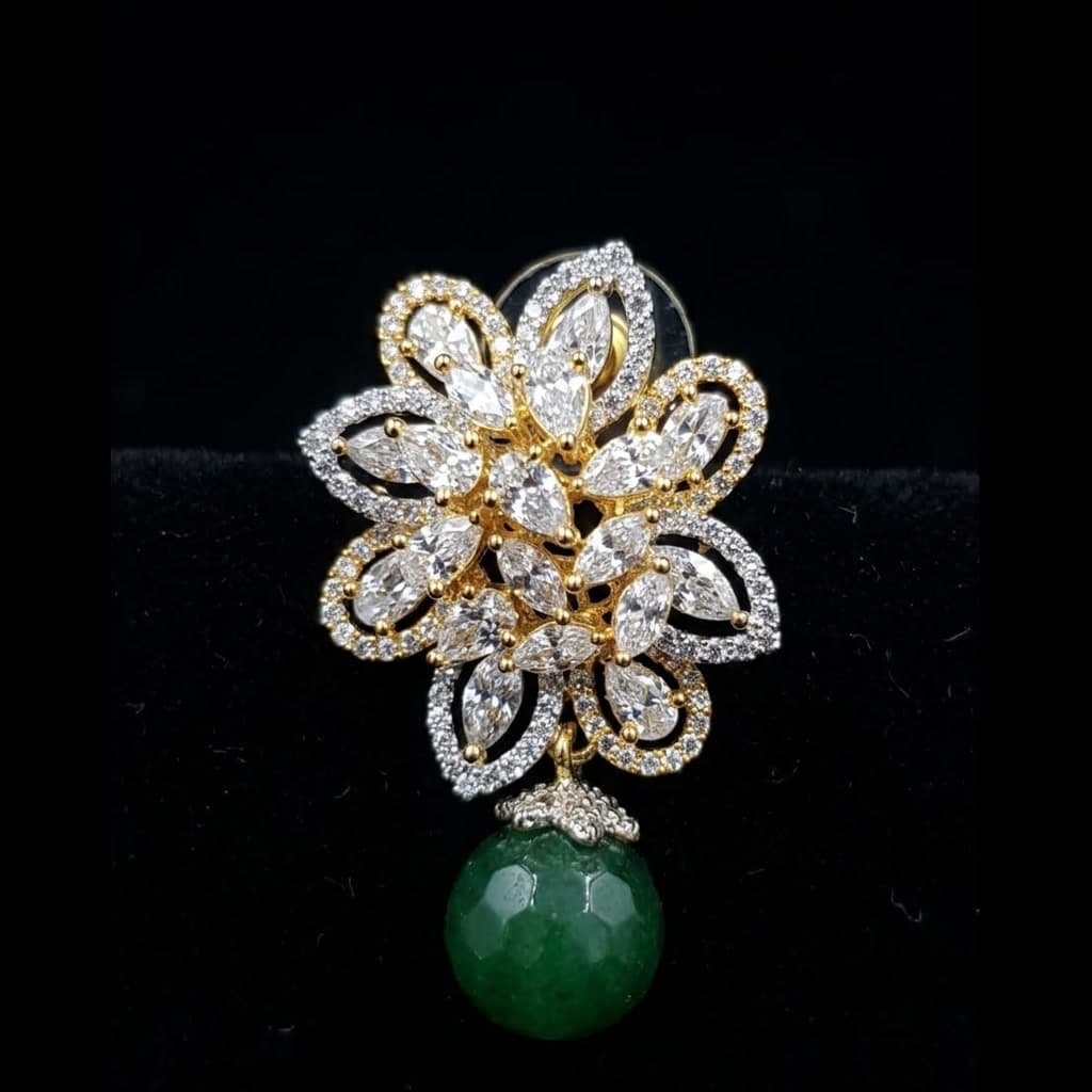 Fleur Drop Studs — Diamantte Pune