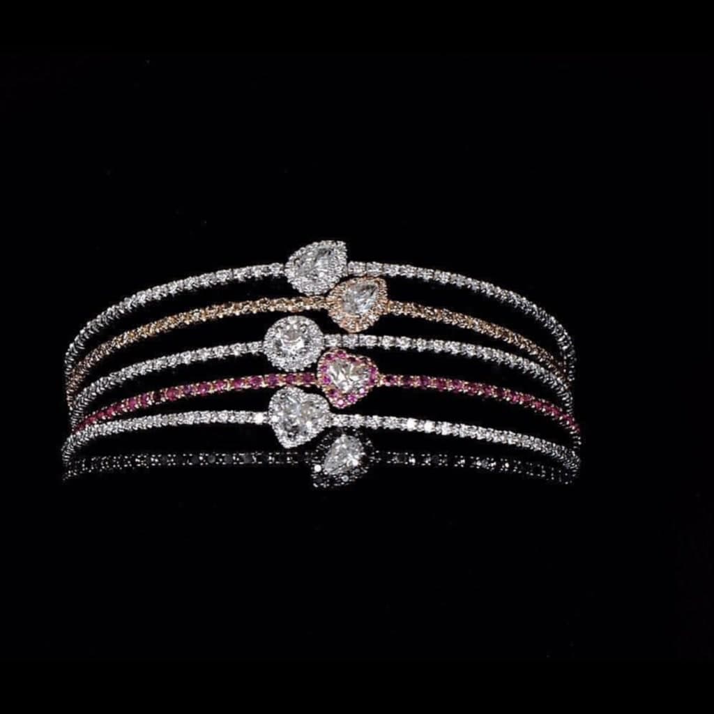 Diamond Tennis Bracelet Stack — Diamantte Pune