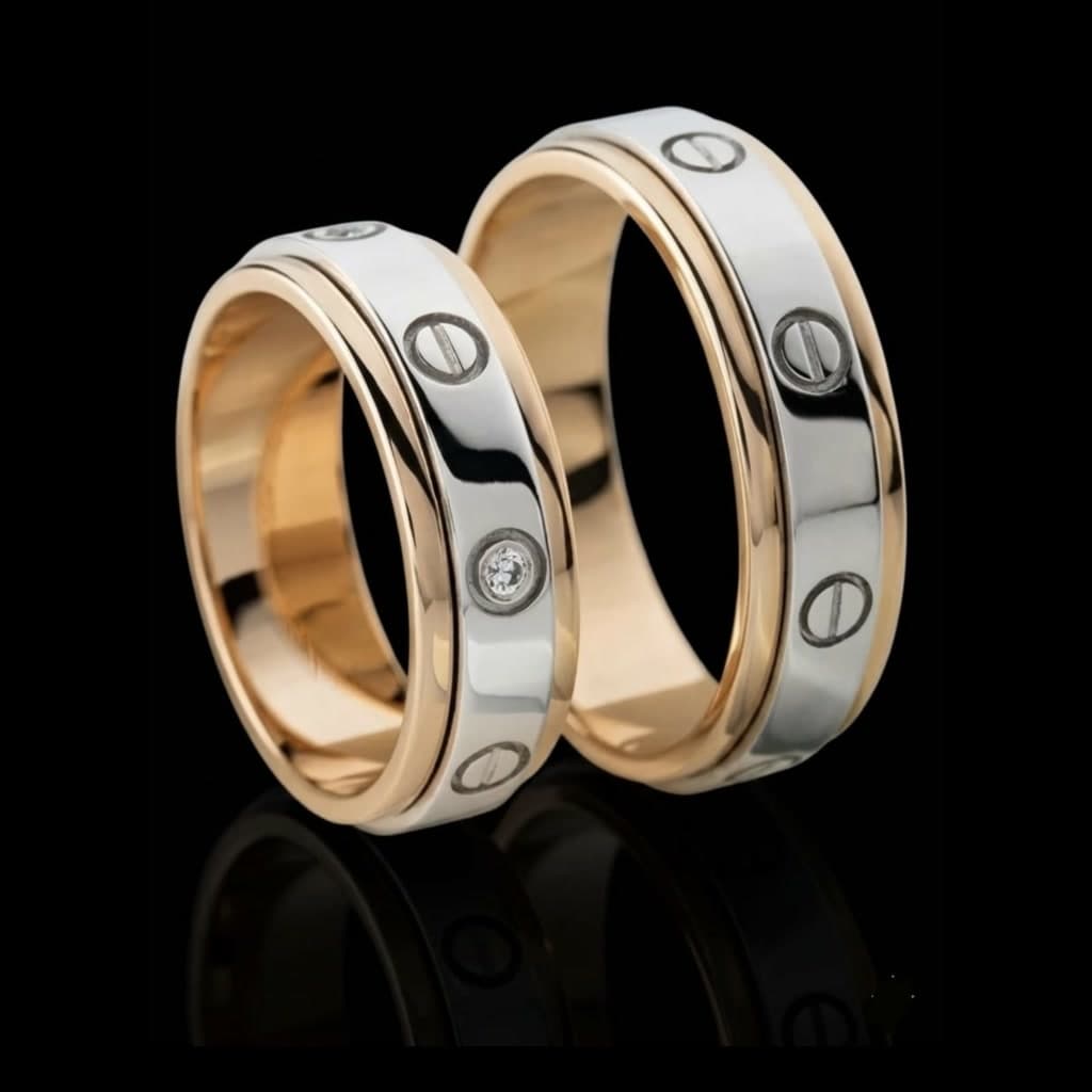 Two-Tone Couple Bands — Diamantte Pune