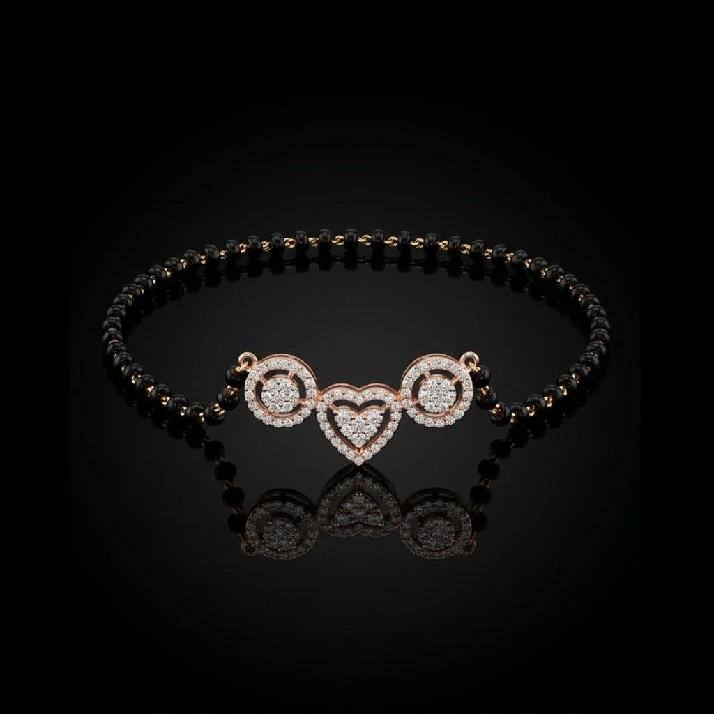 Diamond Heart Mangalsutra — Diamantte Pune