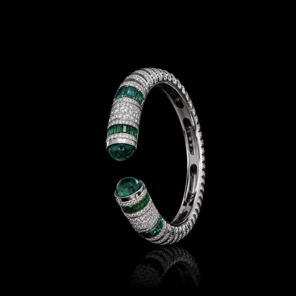 Emerald Torpedo Cuff — Diamantte