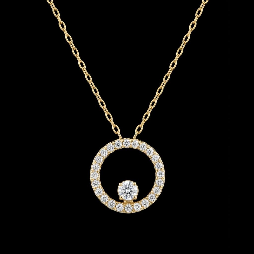 Diamond Orbit Pendant — Diamantte Pune