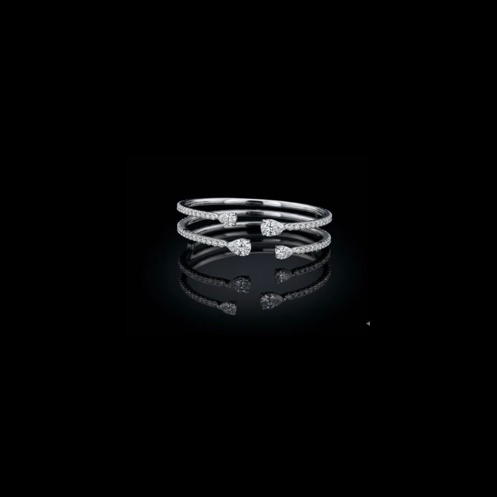 Twin-Loop Diamond Ring — Diamantte Pune