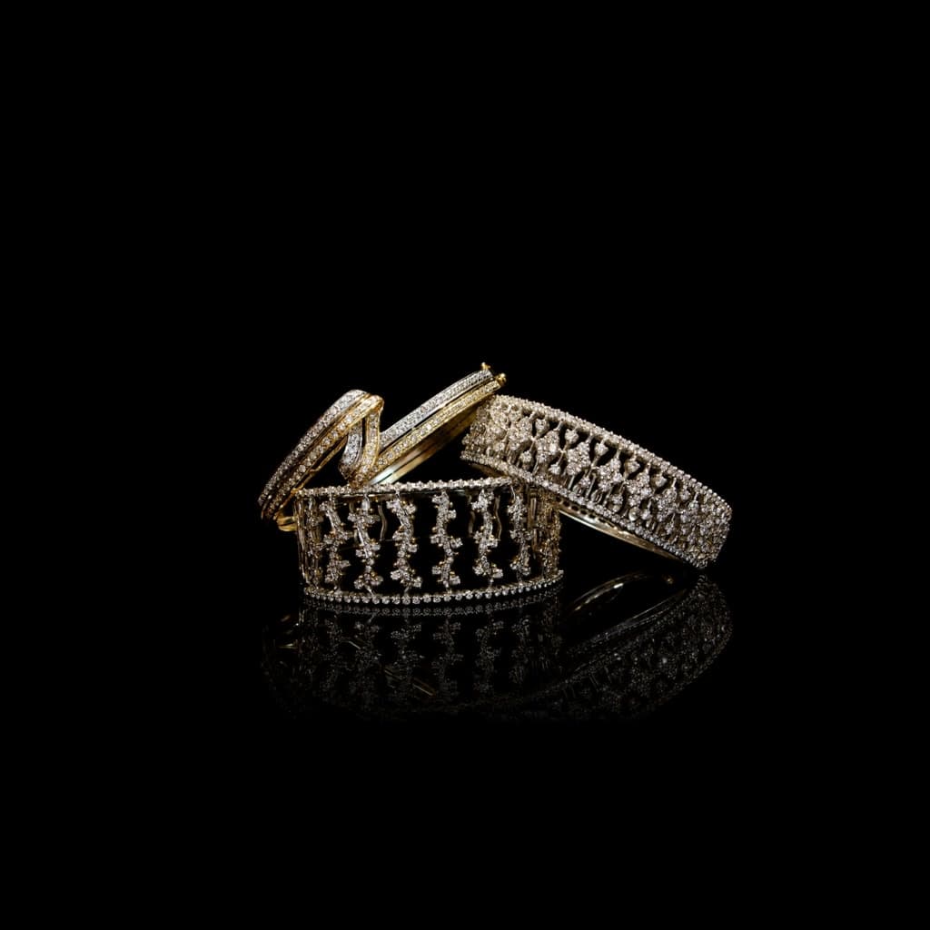 Diamond Bangle Trio — Diamantte Pune