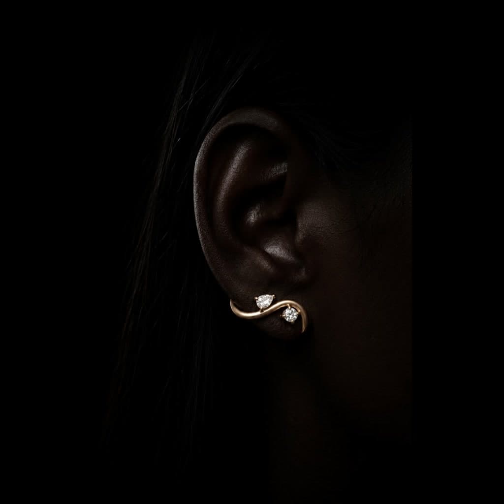 Diamond Wrap Ear Cuff — Diamantte Pune