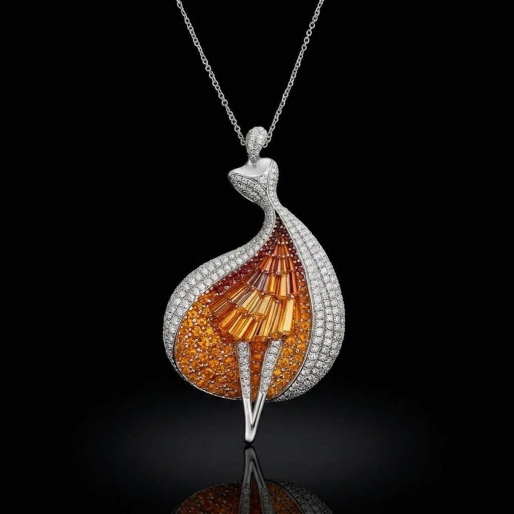 Ballerina Pendant — Diamantte